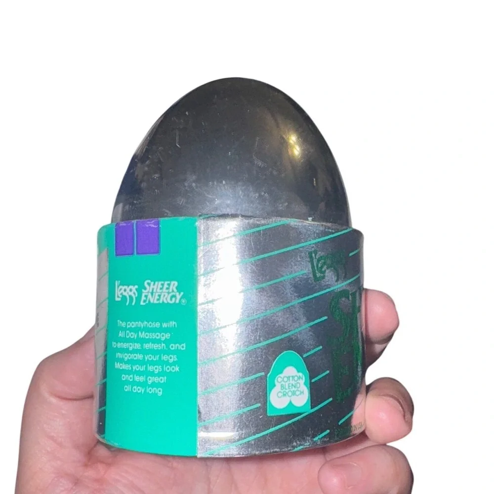 L'eggs Sheer Energy Control Top Hose Size B Taupe Silver‎ Egg 651SBT